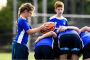25 August 2021; Tara Eason, age 10, in action during the Bank of Ireland Leinster Rugby Summer Camp at Ashbourne RFC in Ashbourne, Meath. Photo by Matt Browne/Sportsfile