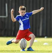 25 August 2021; Sam Field, age 8, in action during the Bank of Ireland Leinster Rugby Summer Camp at Ashbourne RFC in Ashbourne, Meath. Photo by Matt Browne/Sportsfile