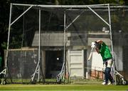 25 August 2021; Andrew Balbirnie during a Cricket Ireland training session ahead of the Zimbabwe series at Malahide Cricket Club in Dublin. Photo by Harry Murphy/Sportsfile