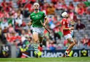 22 August 2021; Pat Ryan of Limerick celebrates after scoring a second half point during the GAA Hurling All-Ireland Senior Championship Final match between Cork and Limerick in Croke Park, Dublin. Photo by Stephen McCarthy/Sportsfile