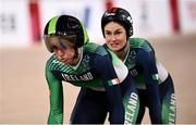 26 August 2021; Eve McCrystal, left, and Katie-George Dunlevy of Ireland compete in the Women's B 1000 metre time trial final at the Izu Velodrome on day two during the Tokyo 2020 Paralympic Games in Tokyo, Japan. Photo by David Fitzgerald/Sportsfile