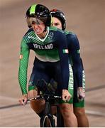 26 August 2021; Eve McCrystal, left, and Katie-George Dunlevy of Ireland compete in the Women's B 1000 metre time trial final at the Izu Velodrome on day two during the Tokyo 2020 Paralympic Games in Tokyo, Japan. Photo by David Fitzgerald/Sportsfile