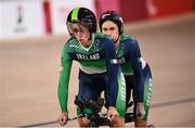 26 August 2021; Eve McCrystal, left, and Katie-George Dunlevy of Ireland compete in the Women's B 1000 metre time trial final at the Izu Velodrome on day two during the Tokyo 2020 Paralympic Games in Tokyo, Japan. Photo by David Fitzgerald/Sportsfile
