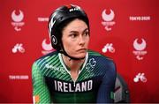 26 August 2021; Katie-George Dunlevy of Ireland before competing in the Women's B 1000 metre time trial final at the Izu Velodrome on day two during the Tokyo 2020 Paralympic Games in Tokyo, Japan. Photo by David Fitzgerald/Sportsfile