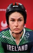 26 August 2021; Katie-George Dunlevy of Ireland before competing in the Women's B 1000 metre time trial final at the Izu Velodrome on day two during the Tokyo 2020 Paralympic Games in Tokyo, Japan. Photo by David Fitzgerald/Sportsfile