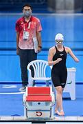 26 August 2021; Ellen Keane of Ireland before her heat of the Women's SB8 100 metre breaststroke at the Tokyo Aquatic Centre on day two during the Tokyo 2020 Paralympic Games in Tokyo, Japan. Photo by Sam Barnes/Sportsfile