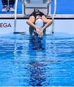 26 August 2021; Róisín Ní Ríain of Ireland at the start of her heat of the Women's S13 100 metre backstroke at the Tokyo Aquatic Centre on day two during the Tokyo 2020 Paralympic Games in Tokyo, Japan. Photo by Sam Barnes/Sportsfile