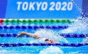 26 August 2021; Róisín Ní Ríain of Ireland on her way to finishing sixth in the Women's S13 100 metre backstroke final at the Tokyo Aquatic Centre on day two during the Tokyo 2020 Paralympic Games in Tokyo, Japan. Photo by Sam Barnes/Sportsfile