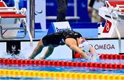 26 August 2021; Róisín Ní Ríain of Ireland competing in the Women's S13 100 metre backstroke final at the Tokyo Aquatic Centre on day two during the Tokyo 2020 Paralympic Games in Tokyo, Japan. Photo by Sam Barnes/Sportsfile