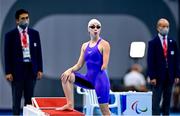 26 August 2021; Ellen Keane of Ireland prior to competing in the Women's SB8 100 metre breaststroke final at the Tokyo Aquatic Centre on day two during the Tokyo 2020 Paralympic Games in Tokyo, Japan. Photo by Sam Barnes/Sportsfile