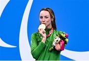 26 August 2021; Ellen Keane of Ireland with her gold medal after winning the Women's SB8 100 metre breaststroke final at the Tokyo Aquatic Centre on day two during the Tokyo 2020 Paralympic Games in Tokyo, Japan. Photo by Sam Barnes/Sportsfile