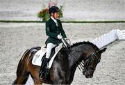 26 August 2021; Tamsin Addison of Ireland on Fahrenheit competes in the Grade V Dressage Individual Test at the Equestrian Park on day two during the Tokyo 2020 Paralympic Games in Tokyo, Japan. Photo by Sportsfile