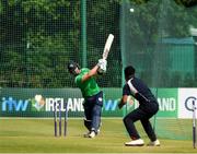 26 August 2021; Barry McCarthy in action during a Cricket Ireland training session ahead of the Zimbabwe series at Clontarf Cricket Club in Dublin. Photo by Matt Browne/Sportsfile