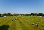 26 August 2021; A general view during a Cricket Ireland training session ahead of the Zimbabwe series at Clontarf Cricket Club in Dublin. Photo by Matt Browne/Sportsfile