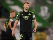 26 August 2021; Rory Gaffney of Shamrock Rovers following the UEFA Europa Conference League play-off second leg match between Shamrock Rovers and Flora Tallinn at Tallaght Stadium in Dublin. Photo by Stephen McCarthy/Sportsfile