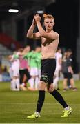 26 August 2021; Liam Scales of Shamrock Rovers following the UEFA Europa Conference League play-off second leg match between Shamrock Rovers and Flora Tallinn at Tallaght Stadium in Dublin. Photo by Stephen McCarthy/Sportsfile