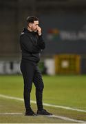 26 August 2021; Shamrock Rovers manager Stephen Bradley during the UEFA Europa Conference League play-off second leg match between Shamrock Rovers and Flora Tallinn at Tallaght Stadium in Dublin. Photo by Seb Daly/Sportsfile