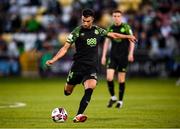 26 August 2021; Danny Mandroiu of Shamrock Rovers during the UEFA Europa Conference League play-off second leg match between Shamrock Rovers and Flora Tallinn at Tallaght Stadium in Dublin. Photo by Stephen McCarthy/Sportsfile