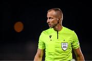 26 August 2021; Referee Tamás Bognár during the UEFA Europa Conference League play-off second leg match between Shamrock Rovers and Flora Tallinn at Tallaght Stadium in Dublin. Photo by Stephen McCarthy/Sportsfile