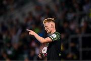 26 August 2021; Liam Scales of Shamrock Rovers during the UEFA Europa Conference League play-off second leg match between Shamrock Rovers and Flora Tallinn at Tallaght Stadium in Dublin. Photo by Stephen McCarthy/Sportsfile