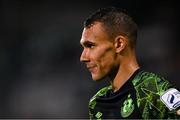 26 August 2021; Graham Burke of Shamrock Rovers during the UEFA Europa Conference League play-off second leg match between Shamrock Rovers and Flora Tallinn at Tallaght Stadium in Dublin. Photo by Stephen McCarthy/Sportsfile