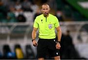 26 August 2021; Referee Tamás Bognár during the UEFA Europa Conference League play-off second leg match between Shamrock Rovers and Flora Tallinn at Tallaght Stadium in Dublin. Photo by Stephen McCarthy/Sportsfile