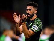 26 August 2021; Roberto Lopes of Shamrock Rovers following the UEFA Europa Conference League play-off second leg match between Shamrock Rovers and Flora Tallinn at Tallaght Stadium in Dublin. Photo by Stephen McCarthy/Sportsfile