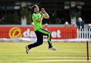 27 August 2021; Shane Getkate of Ireland during match one of the Dafanews T20 series between Ireland and Zimbabwe at Clontarf Cricket Club in Dublin. Photo by Seb Daly/Sportsfile