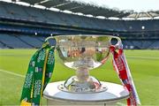 28 August 2021; The Tom Markham Cup prior to the Electric Ireland GAA Football All-Ireland Minor Championship Final match between Meath and Tyrone at Croke Park in Dublin. Photo by Brendan Moran/Sportsfile