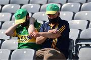 28 August 2021; Kerry supporters apply sun cream before the GAA Football All-Ireland Senior Championship semi-final match between Kerry and Tyrone at Croke Park in Dublin. Photo by Brendan Moran/Sportsfile