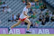 28 August 2021; Cormac Devlin of Tyrone celebrates scoring his side's first goal during the Electric Ireland GAA Football All-Ireland Minor Championship Final match between Meath and Tyrone at Croke Park in Dublin. Photo by Brendan Moran/Sportsfile