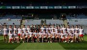 28 August 2021; The Tyrone squad before the Electric Ireland GAA Football All-Ireland Minor Championship Final match between Meath and Tyrone at Croke Park in Dublin. Photo by Ray McManus/Sportsfile