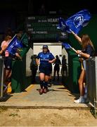 28 August 2021; Christy Haney of Leinster leads the team out before the Vodafone Women’s Interprovincial Championship Round 1 match between at Connacht and Leinster at The Sportsground in Galway. Photo by Harry Murphy/Sportsfile