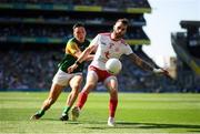 28 August 2021; Ronan McNamee of Tyrone in action against David Clifford of Kerry during the GAA Football All-Ireland Senior Championship semi-final match between Kerry and Tyrone at Croke Park in Dublin. Photo by Stephen McCarthy/Sportsfile