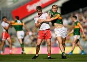 28 August 2021; Michael O'Neill of Tyrone and Killian Spillane of Kerry tussle off the ball during the GAA Football All-Ireland Senior Championship semi-final match between Kerry and Tyrone at Croke Park in Dublin. Photo by Piaras Ó Mídheach/Sportsfile