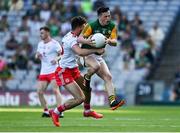 28 August 2021; Paul Murphy of Kerry is tackled by Conor McKenna of Tyrone during the GAA Football All-Ireland Senior Championship semi-final match between Kerry and Tyrone at Croke Park in Dublin. Photo by Brendan Moran/Sportsfile