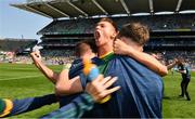 28 August 2021; John O'Regan of Meath celebrates with team mates after the Electric Ireland GAA Football All-Ireland Minor Championship Final match between Meath and Tyrone at Croke Park in Dublin. Photo by Ray McManus/Sportsfile