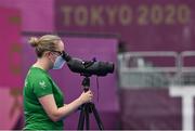 29 August 2021; Ireland team leader Ciara Dunne during the Women's W2 Individual Compound Open 1/16 Elimination round at the Yumenoshima Park Archery Field on day five during the Tokyo 2020 Paralympic Games in Tokyo, Japan. Photo by Sam Barnes/Sportsfile
