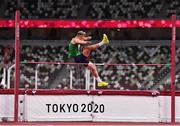 29 August 2021; Jordan Lee of Ireland warms up before competing in the Men's T47 High Jump at the Olympic Stadium on day five during the Tokyo 2020 Paralympic Games in Tokyo, Japan. Photo by Sam Barnes/Sportsfile