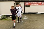 29 August 2021; Wexford players make their way out to the pitch before the extra.ie FAI Cup Second Round match between Killester Donnycarney and Wexford at Hadden Park in Killester, Dublin. Photo by Eóin Noonan/Sportsfile