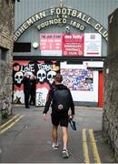 29 August 2021; Keith Ward of Bohemians arrives at Dalymount Park ahead of the extra.ie FAI Cup second round match between Bohemians and Shamrock Rovers at Dalymount Park in Dublin. Photo by Stephen McCarthy/Sportsfile
