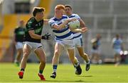 29 August 2021; Jack Cahalane of Castlehaven in action against Kevin O'Donovan of Nemo Rangers during the 2020 Cork County Senior Club Football Championship Final match between between Castlehaven and Nemo Rangers at Páirc Ui Chaoimh in Cork. Photo by Brendan Moran/Sportsfile