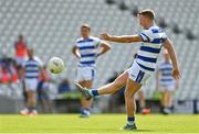 29 August 2021; Brian Hurley of Castlehaven scores a point from a free kick during the 2020 Cork County Senior Club Football Championship Final match between between Castlehaven and Nemo Rangers at Páirc Ui Chaoimh in Cork. Photo by Brendan Moran/Sportsfile