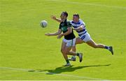 29 August 2021; Paul Kerrigan of Nemo Rangers in action against Brian Hurley of Castlehaven during the 2020 Cork County Senior Club Football Championship Final match between between Castlehaven and Nemo Rangers at Páirc Ui Chaoimh in Cork. Photo by Brendan Moran/Sportsfile