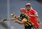 29 August 2021; Grace Walsh of Kilkenny in action against Ciara O'Sullivan of Cork during the All-Ireland Senior Camogie Championship Semi-Final match between Cork and Kilkenny at Croke Park in Dublin. Photo by Piaras Ó Mídheach/Sportsfile