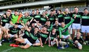29 August 2021; The Nemo Rangers team celebrate with the cup after the 2020 Cork County Senior Club Football Championship Final match between between Castlehaven and Nemo Rangers at Páirc Ui Chaoimh in Cork. Photo by Brendan Moran/Sportsfile