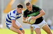 29 August 2021; Conor Horgan of Nemo Rangers in action against Rory Maguire of Castlehaven during the 2020 Cork County Senior Club Football Championship Final match between between Castlehaven and Nemo Rangers at Páirc Ui Chaoimh in Cork. Photo by Brendan Moran/Sportsfile