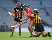 29 August 2021; Hannah Looney of Cork in action against Miriam Walsh of Kilkenny during the All-Ireland Senior Camogie Championship Semi-Final match between Cork and Kilkenny at Croke Park in Dublin. Photo by Piaras Ó Mídheach/Sportsfile
