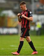 29 August 2021; Andy Lyons of Bohemians celebrates at the final whistle after the extra.ie FAI Cup second round match between Bohemians and Shamrock Rovers at Dalymount Park in Dublin. Photo by Eóin Noonan/Sportsfile