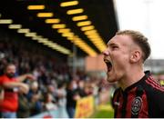 29 August 2021; Ciarán Kelly of Bohemians celebrates following the extra.ie FAI Cup second round match between Bohemians and Shamrock Rovers at Dalymount Park in Dublin. Photo by Stephen McCarthy/Sportsfile